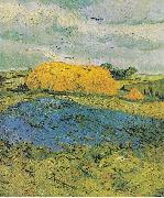 Vincent Van Gogh Barn on a rainy day painting